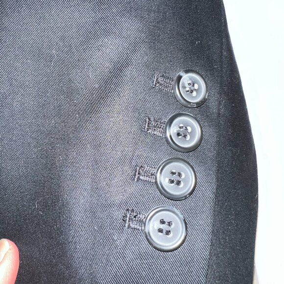 Loft Black Suit Jacket Double Breasted - 12 - Picture 4 of 6